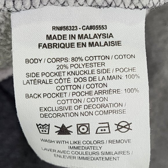 Nike Mens Grey Jogger Sweatpants Drawstring Elastic Waist Polyester Cotton L - Picture 7 of 13